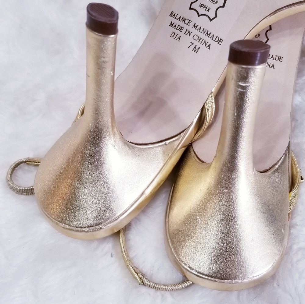 Sam & Libby Rhinestone Gold Heels - Picture 5 of 6